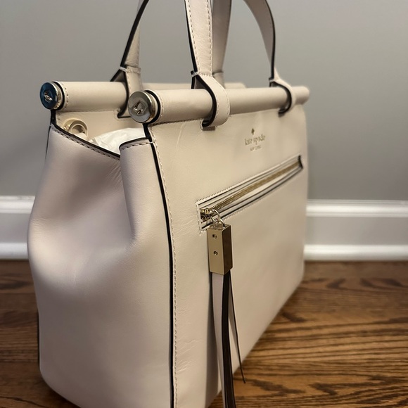 Kate Spade Cream Satchel with Structured Design - Picture 2 of 6